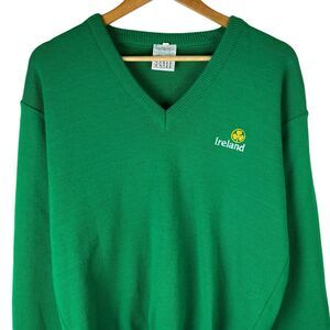 Vintage 90s Blarney Castle Mens Sz 44 XL Sweater Pullover Acrylic Ireland Preppy